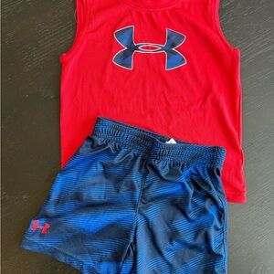 Under Armour Red and Blue Outfit